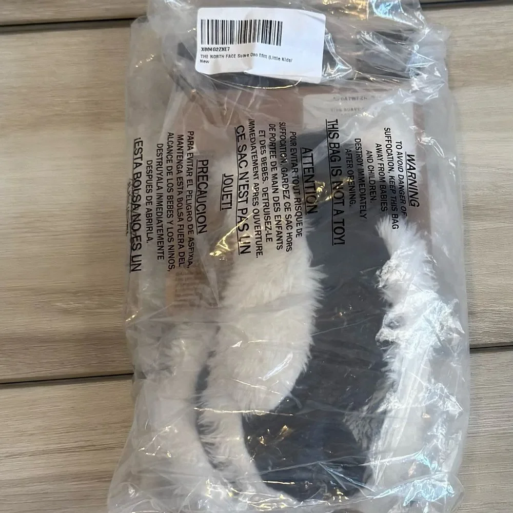 The North Face Suave OSO Mitt Little Kids Medium White NWT